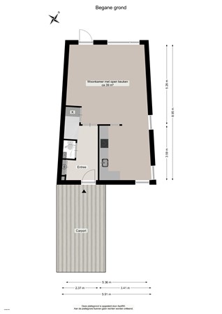 Floorplan - Planetenlaan 41, 9405 PA Assen